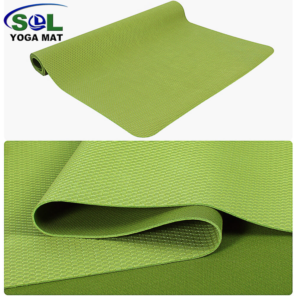 5mm Grid Layer Bottom 100% Rubber Yoga Mat