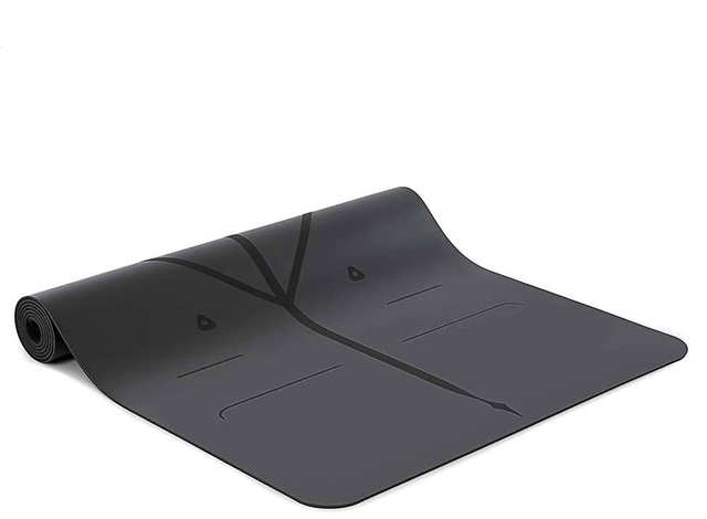 Natural Rubber Yoga Mat PU Surface with Position Line