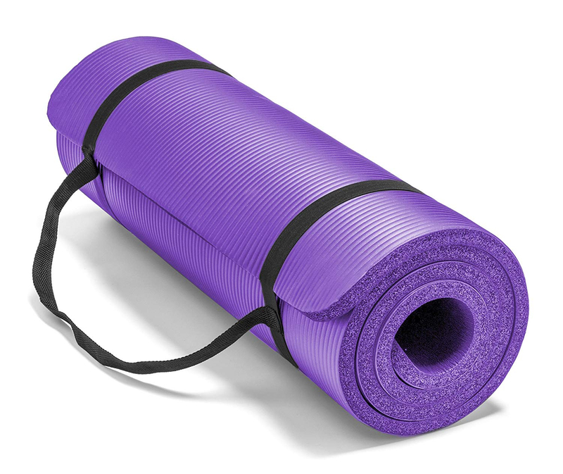 1/2-Inch Extra Thick High Density Anti-Tear Exercise NBR Yoga Mat