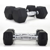 Wholesale Gym Accessories Crossfit Rubber Hex Dumbbell