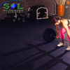 12mm High Impact Fitness Black Rubber Gym Flooring Rolls