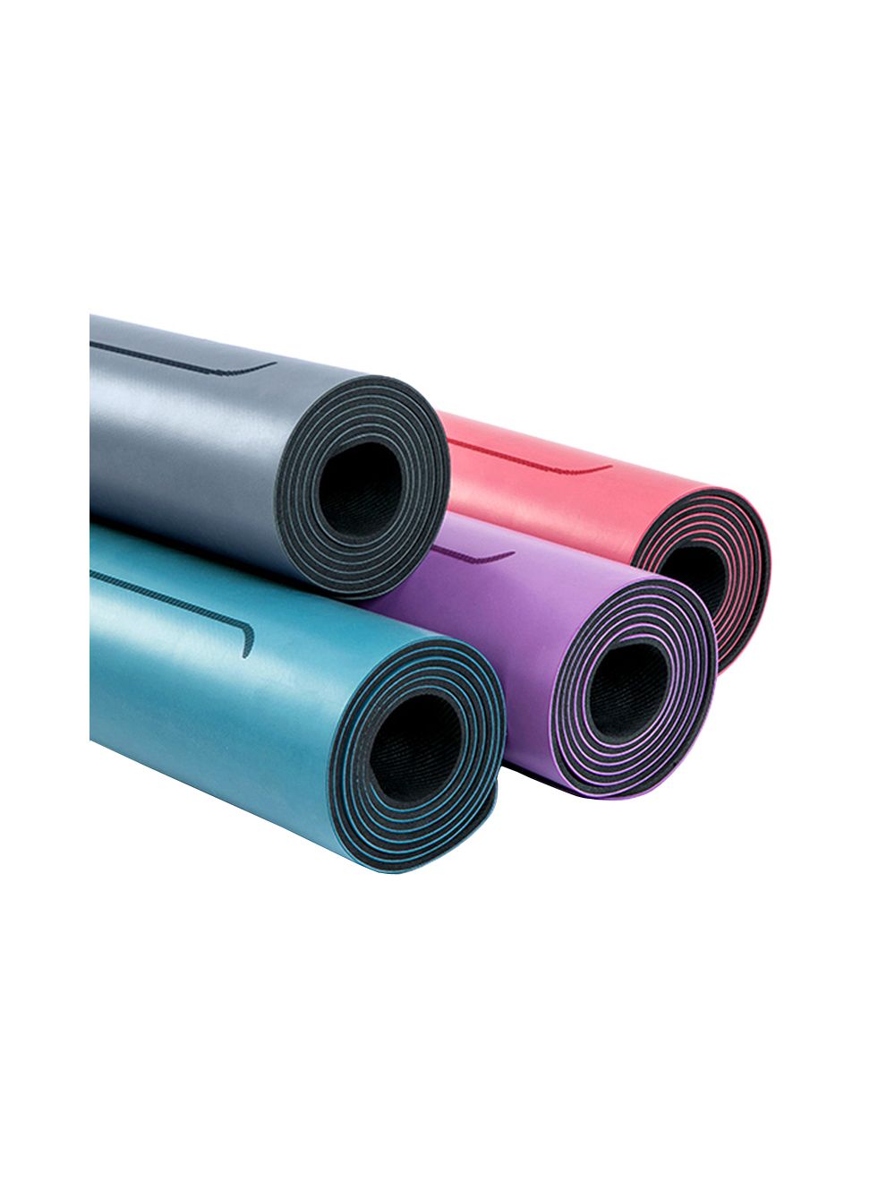 4mm Non Slip PU Surface Natural Rubber Yoga Mat