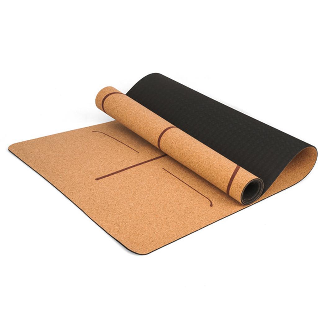 Eco-friendly Cork Natural Rubber Yoga Mat