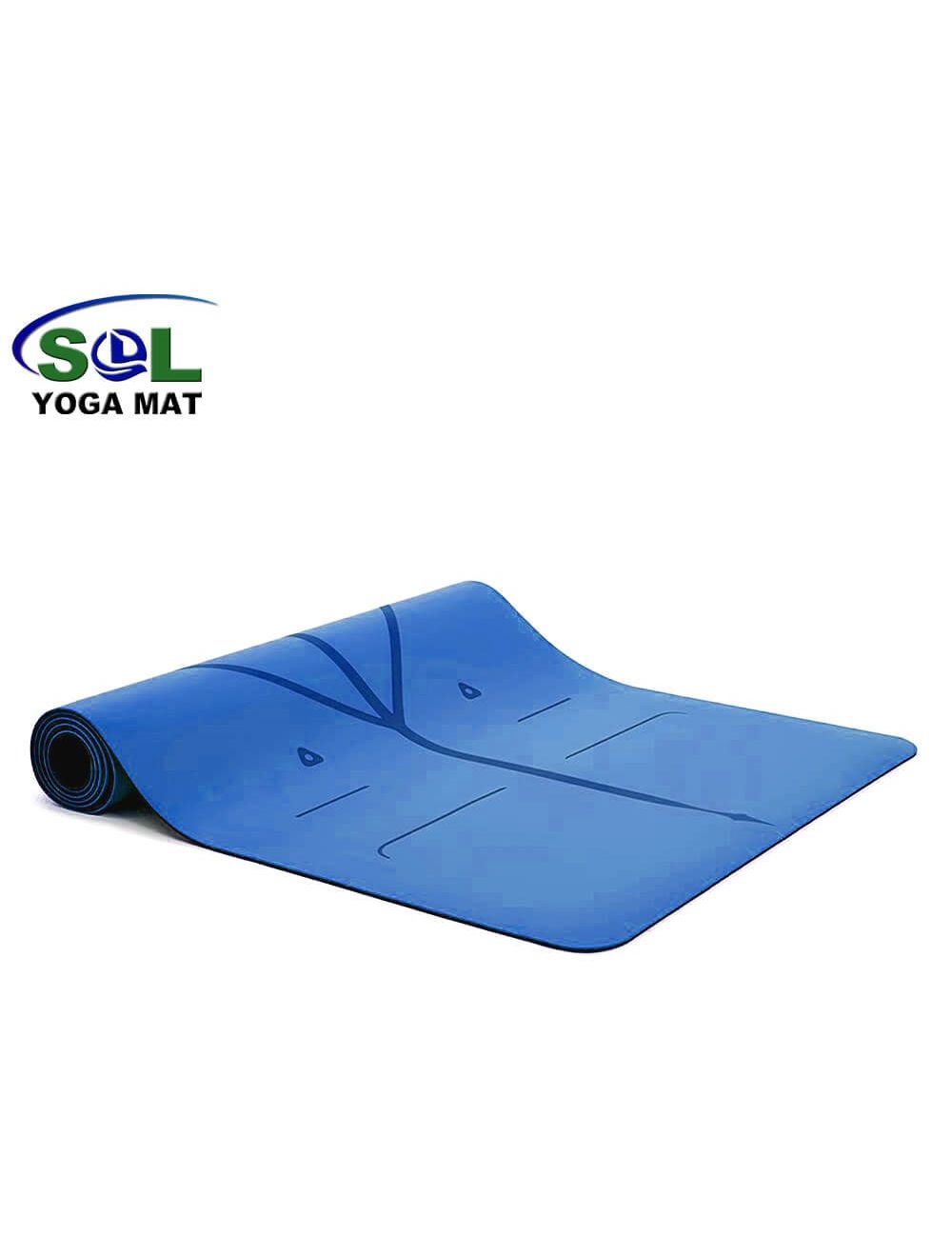 4mm Non Slip PU Surface Natural Rubber Yoga Mat