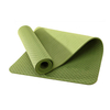 High Quality Single Color TPE Yoga Mat with Laser Position Line