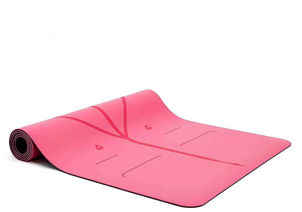 5mm Luxury PU Material with Natural Rubber Yoga Mat with Strap