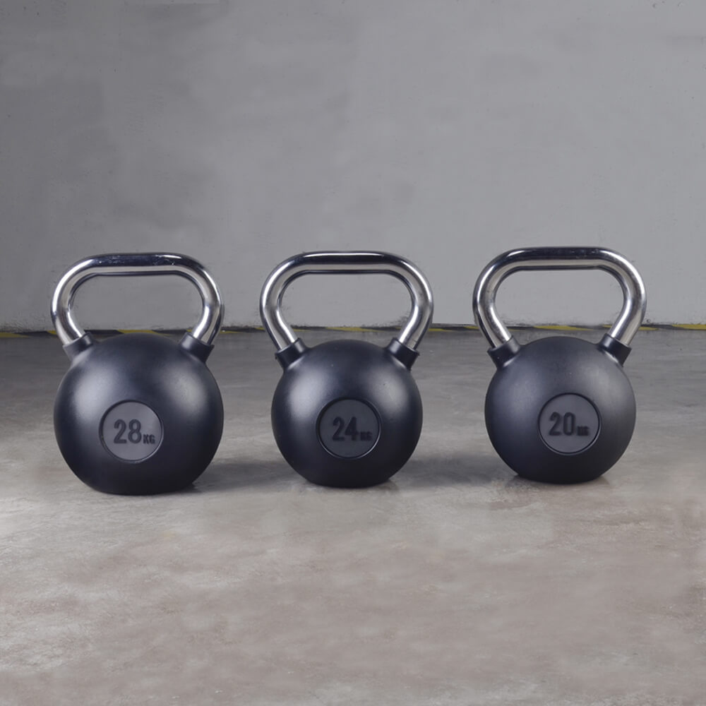 Commercial And Home Gym Room Fitness New Rubber Kettlebell