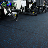 15mm Solid Quality Black with 10% EPDM Flecks Rubber Gym Tile