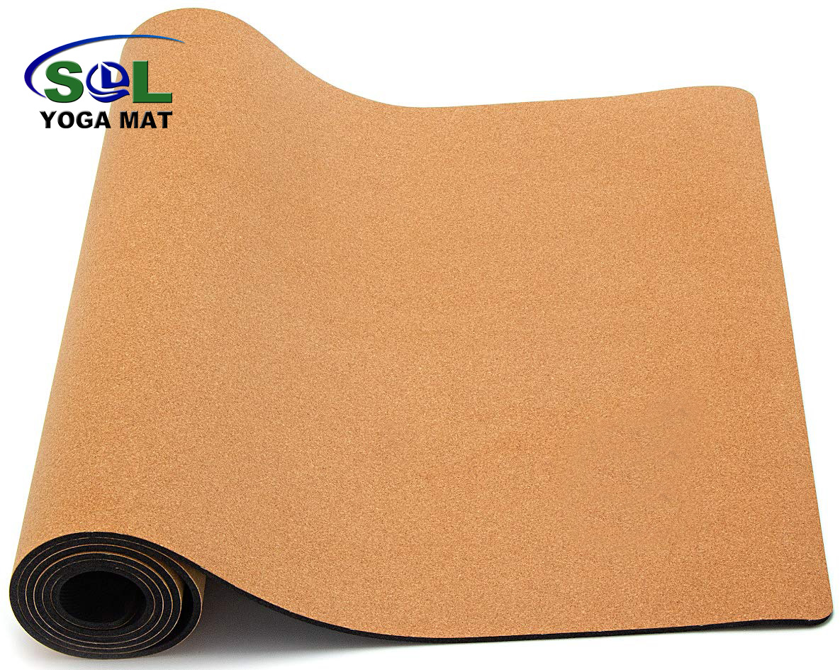 Eco-friendly Cork Natural Rubber Yoga Mat