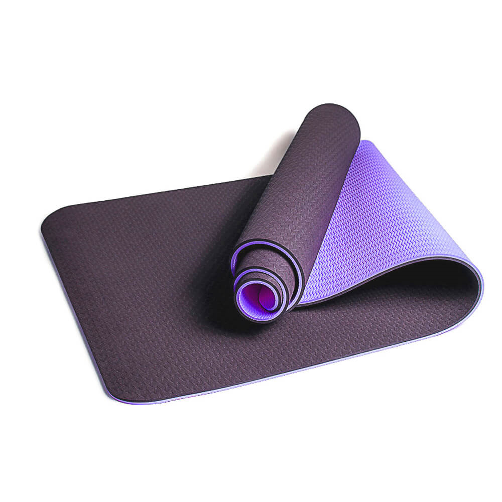 6MM Eco-friendly Double Layer TPE Yoga Mat