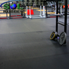 12mm High Impact Fitness Black Rubber Gym Flooring Rolls