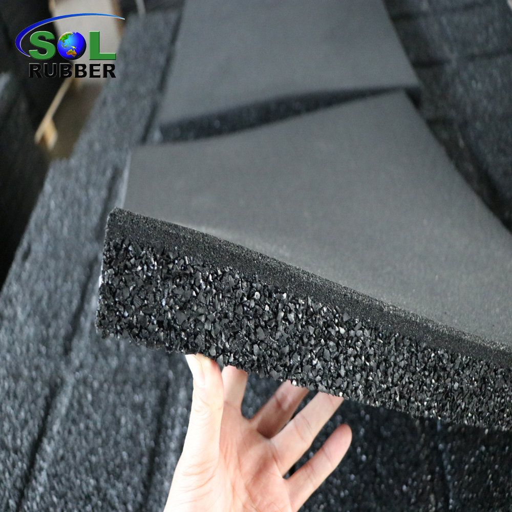 Heavy Duty High Density Rubber Platform Tile 1mx1mx50mm