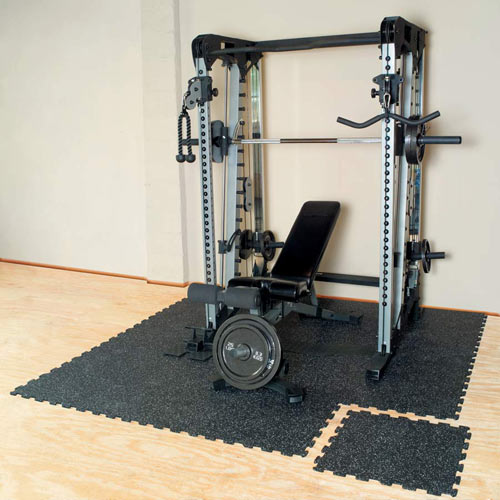 5mm Fitness Interlocking Rubber Flooring Mat for Gym