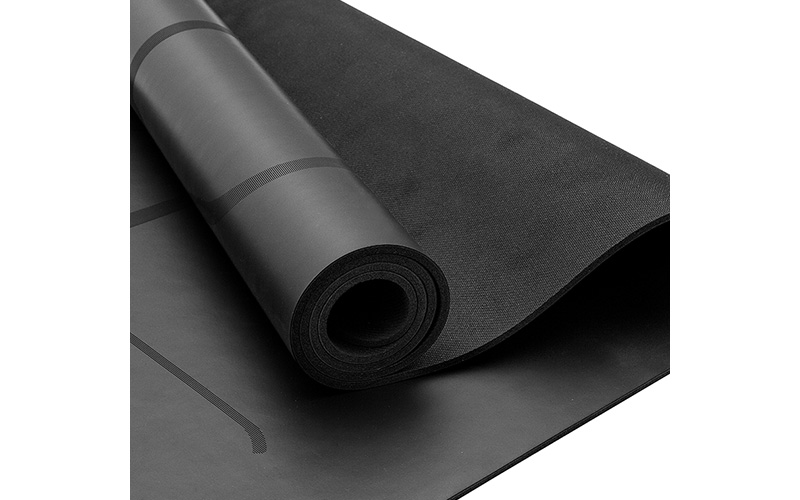 Natural Rubber Yoga Mat PU Surface with Position Line