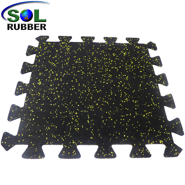 5mm Fitness Interlocking Rubber Flooring Mat for Gym