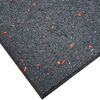 15mm Solid Quality Black with 10% EPDM Flecks Rubber Gym Tile