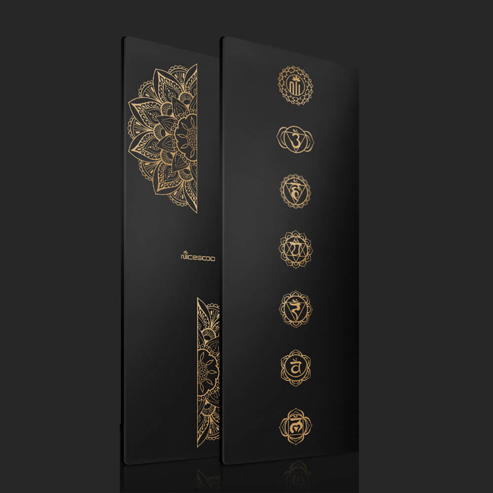 New Fashion Black Rubber Black TPE Mat PU Yoga Mat for Pilates