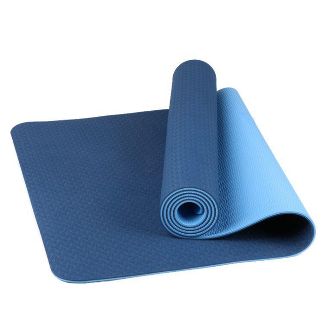 Customized Logo/brand TPE Anti-slip Double-layer Yoga Mat