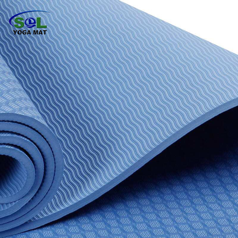 8mm Single-layer Non Slip Exercise Eco Friendly TPE Yoga Mat