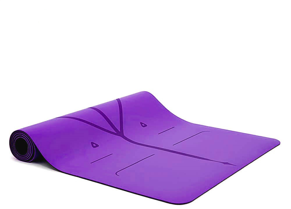 5mm Luxury PU Material with Natural Rubber Yoga Mat with Strap