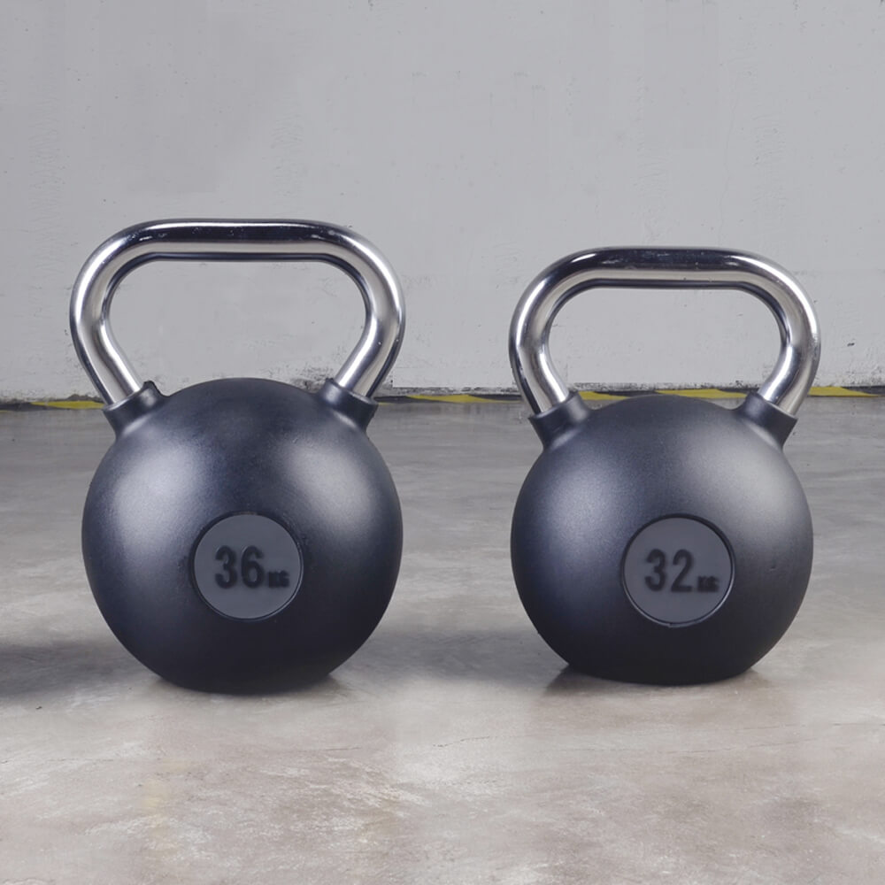 Commercial And Home Gym Room Fitness New Rubber Kettlebell