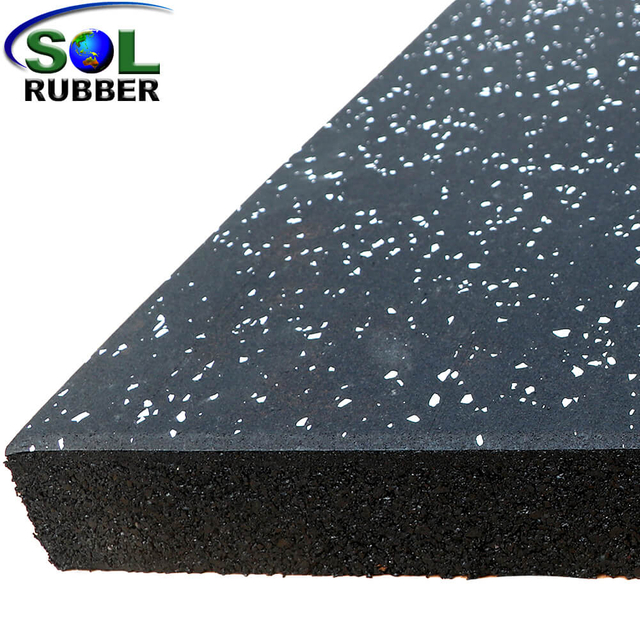 High Density Fitness Rubber Platform Tile 500x500x50mm