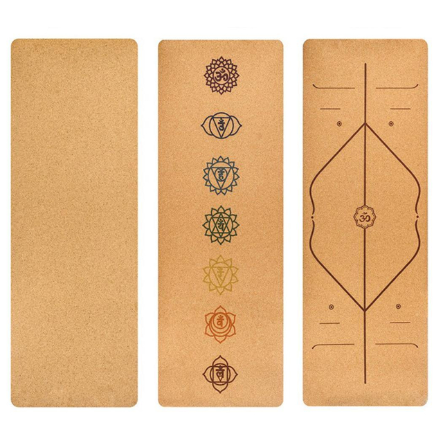 Eco-friendly Cork Natural Rubber Yoga Mat
