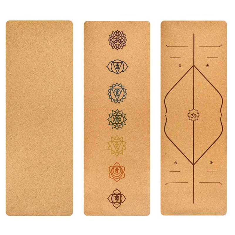 Eco-friendly Cork Natural Rubber Yoga Mat