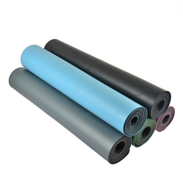5mm Luxury PU Material with Natural Rubber Yoga Mat with Strap