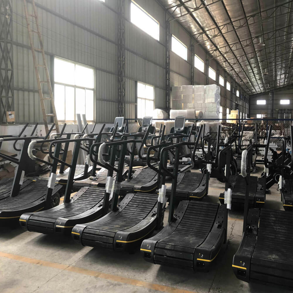 Multi-function Gym Fitness Equipment Running Machine Curved Treadmill