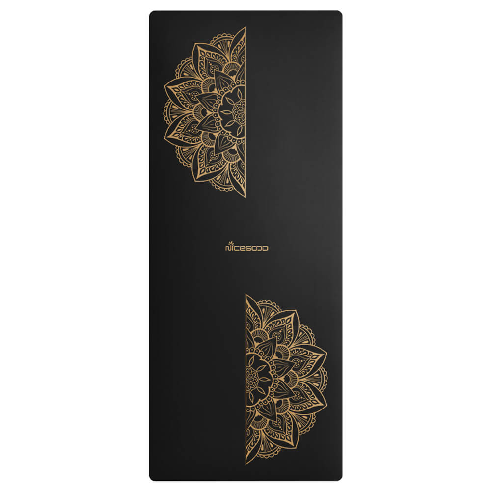 New Fashion Black Rubber Black TPE Mat PU Yoga Mat for Pilates