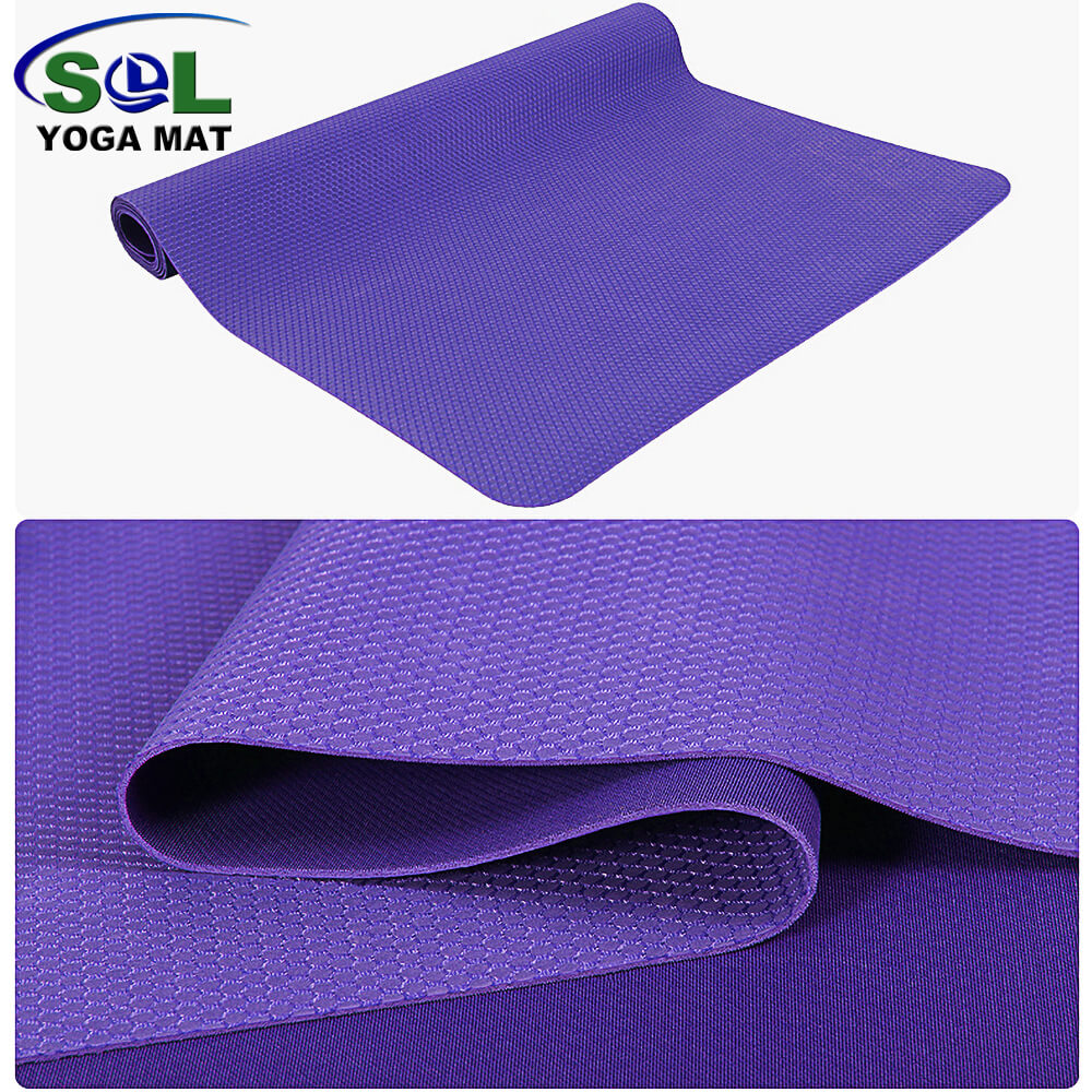 5mm Grid Layer Bottom 100% Rubber Yoga Mat