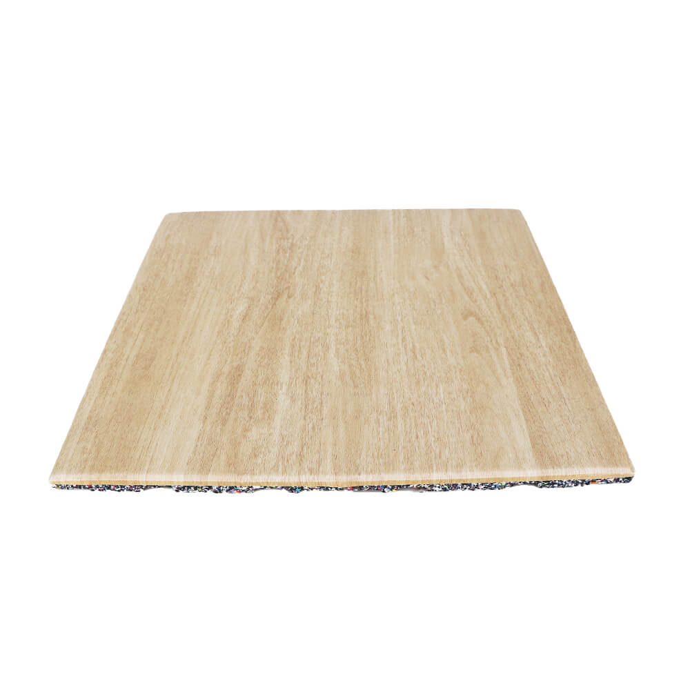 20mm Thick Wood Grain Free Weight Area Gym Rubber Flooring Mat