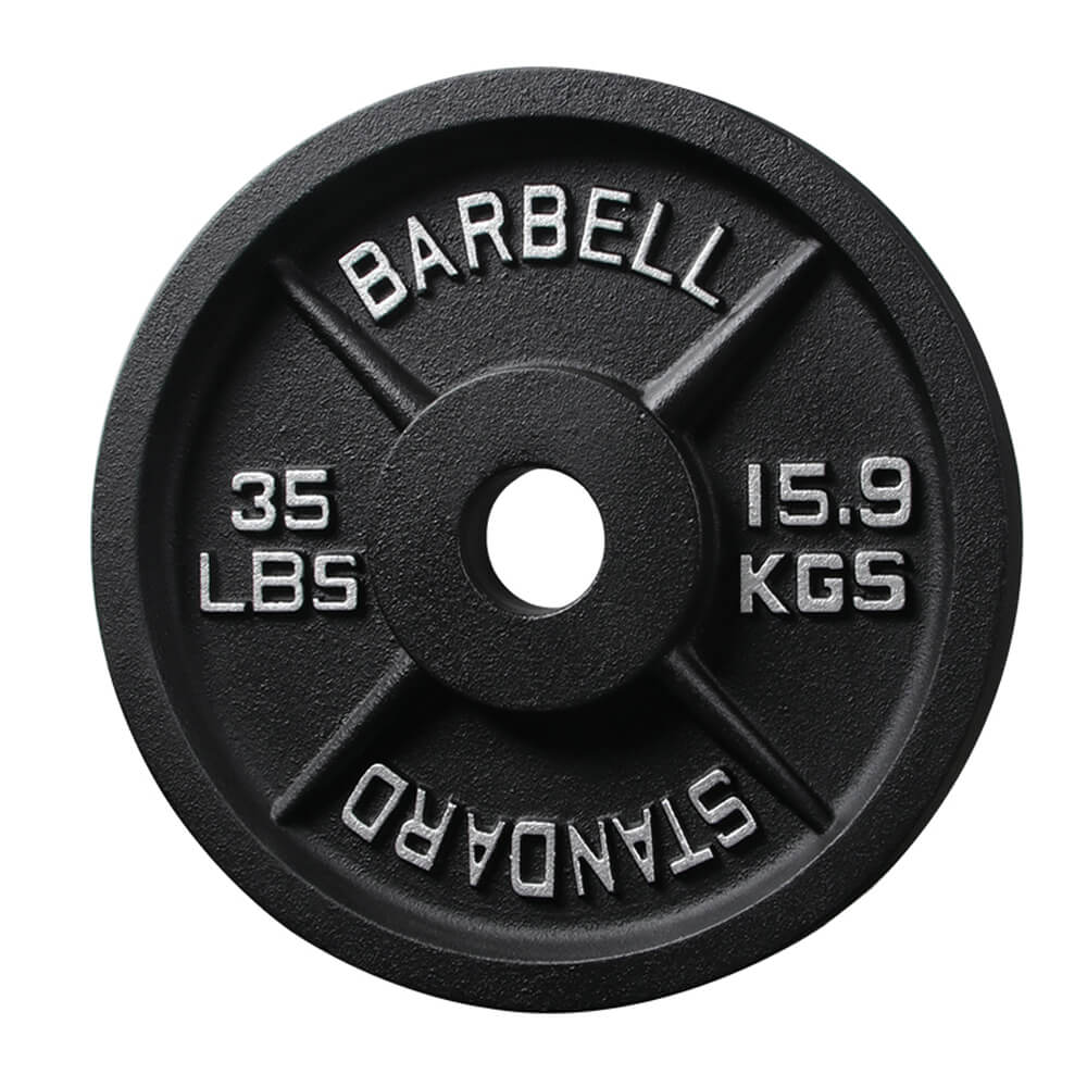 Gym Fitness Olympic Barbell Cast Iron Bumper Weight Plate