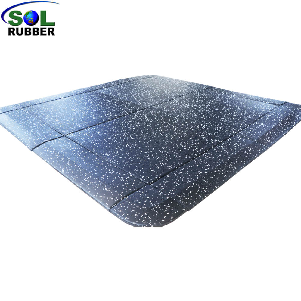 20mm Laminated Fitness Interlocking Rubber Gym Flooring Mat